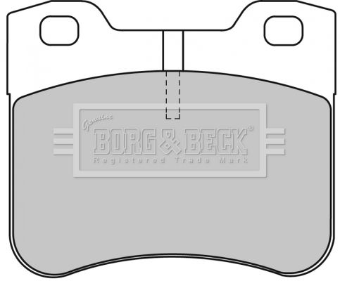 BORG & BECK Комплект тормозных колодок, дисковый тормоз BBP1530